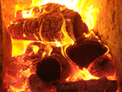 竹炭　土窯焼き